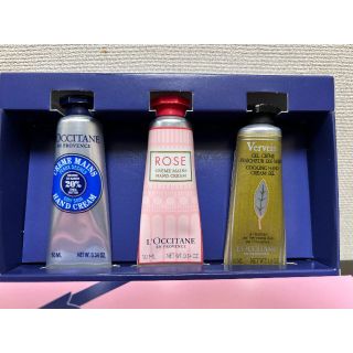 【新品未使用】ロクシタン　ミニハンドクリーム 10ml 3本セット ギフトBOX(ハンドクリーム)