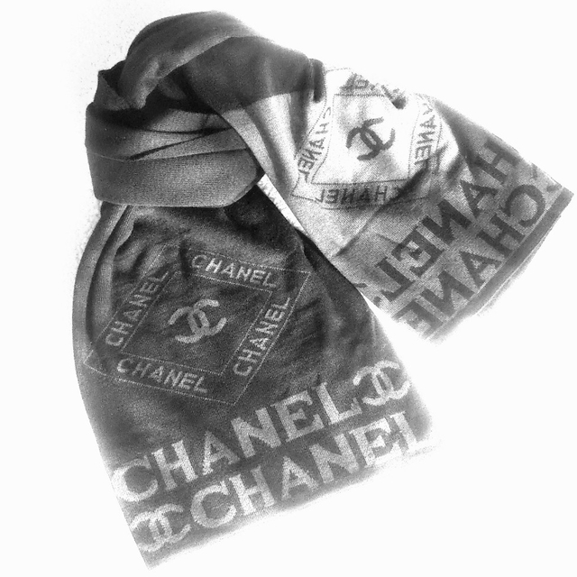CHANEL シャネル マフラー ロゴ入り ココマーク入り ノベルティ | www
