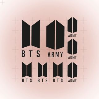 BTS+ARMY ロゴスティカーセット(車外アクセサリ)