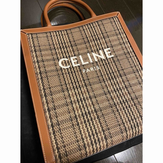 celine - 美品 限定 CELINE セリーヌバーティカルカバ チェックの通販 