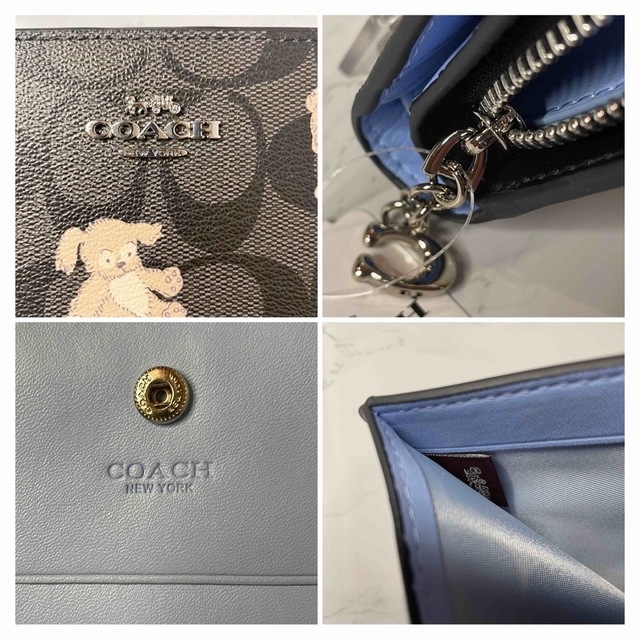 COACH(コーチ)のCOACH シグネチャー ハッピー ドッグ 子犬 二つ折り財布 レディースのファッション小物(財布)の商品写真