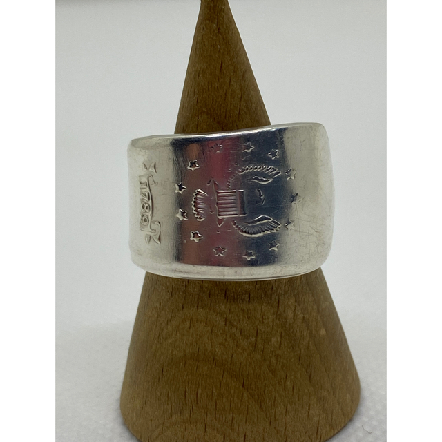 アンティーク リング スプーンリング 16号 調可 ノースカロライナ州 3603 メンズのアクセサリー(リング(指輪))の商品写真