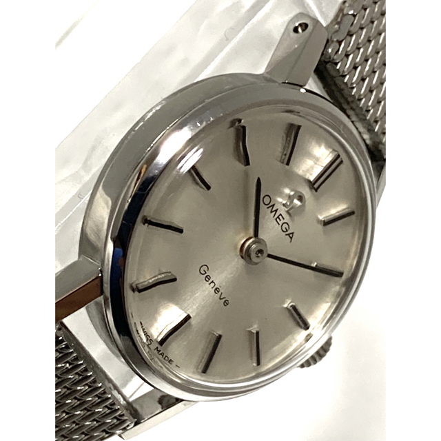 極美品! OMEGA オメガ ジュネーブ レディース腕時計 純正メッシュベルト