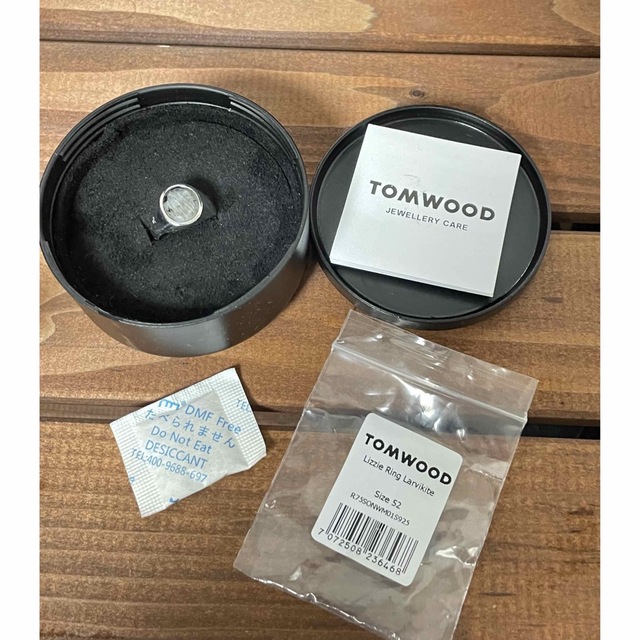 TOM WOOD(トムウッド)のTom wood Lizzie Ring Larvikite 12号 メンズのアクセサリー(リング(指輪))の商品写真