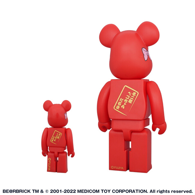 BE@RBRICK 達磨 ペコちゃん&ポコちゃん 100% & 400