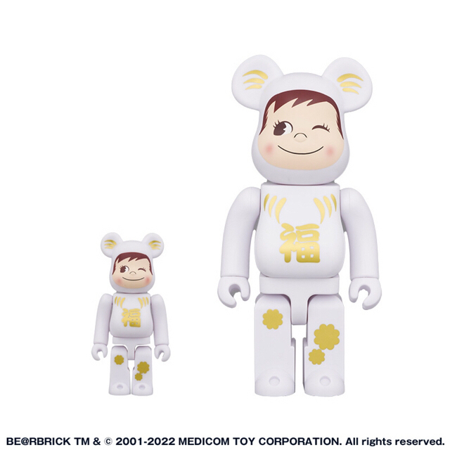 BE＠RBRICK 達磨 ペコちゃん & ポコちゃん 100% & 400%