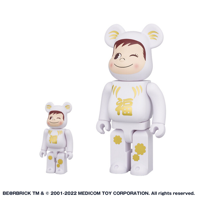 BE@RBRICK 達磨 ペコちゃん&ポコちゃん 100% & 400