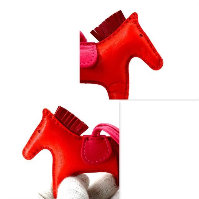 極美品】HERMES エルメス ロデオチャームPM ローズジャイプール 国産品