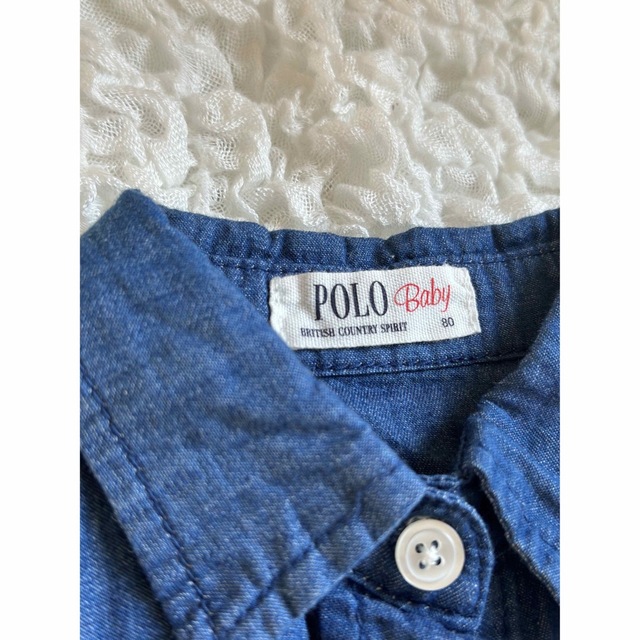 POLO（RALPH LAUREN）(ポロ)のPOLO シャツ　ベビー　80サイズ キッズ/ベビー/マタニティのベビー服(~85cm)(シャツ/カットソー)の商品写真