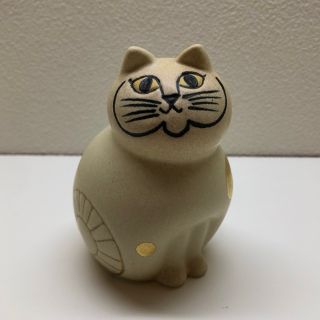 リサラーソン(Lisa Larson)のレア！ 限定 完売 未使用 リサ ラーソン ねこ ミア ゴールド ぶち(置物)