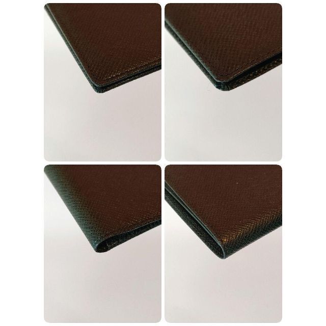 美品 ルイヴィトン 折財布 カードケース タイガ エピセア 緑 グリーン レザー 8