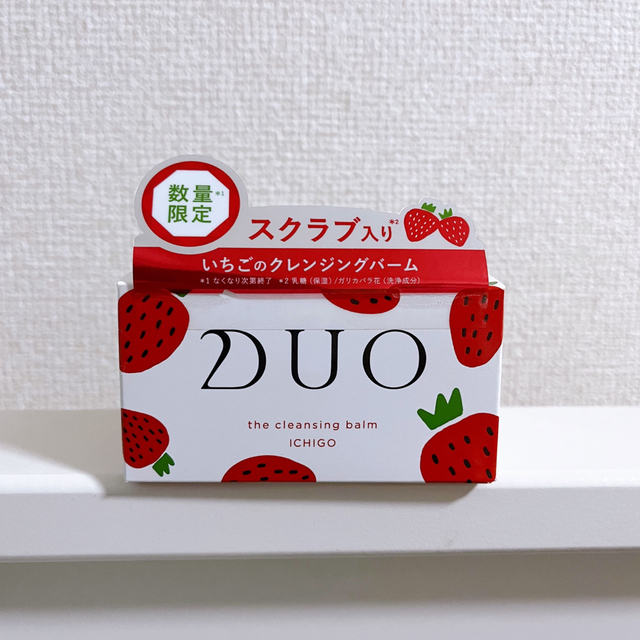 ✨新品✨【数量限定】DUO🍓デュオ　クレンジングバームいちご90g コスメ/美容のスキンケア/基礎化粧品(クレンジング/メイク落とし)の商品写真