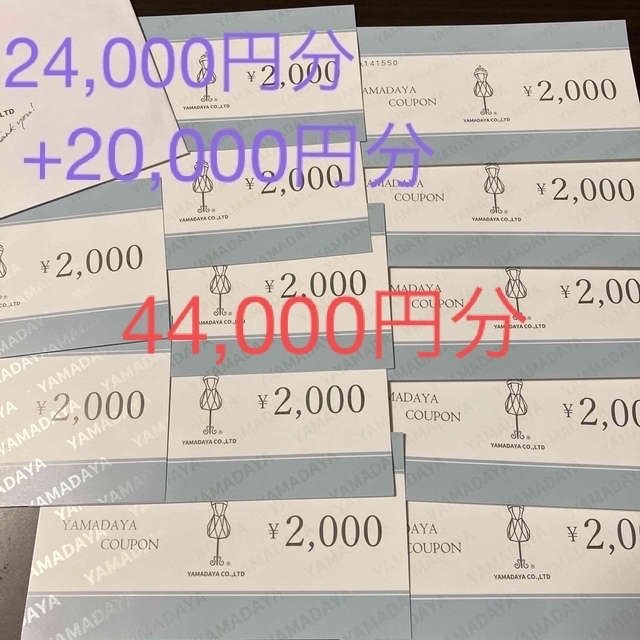 ヤマダヤ 金券 チケット 44,000円分 福袋 www.michaelkholleran.org