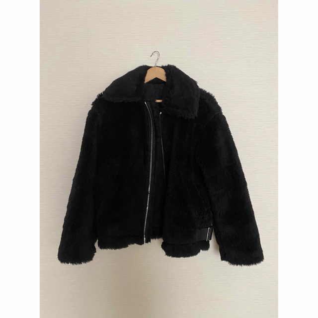 MARKAWARE 22aw アルパカテディベアクロスボンバージャケット-