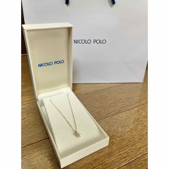 NICOLO POLO パール&ダイヤ付きネックレス NICOLO POLO パール&ダイヤ付きネックレス