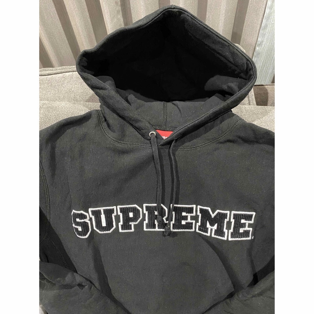 直送送料無料 Supreme Cord Collegiate Logo Hooded