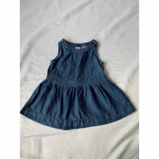 ベビーギャップ(babyGAP)のgap ベビー　デニムワンピース　12-18M(ワンピース)