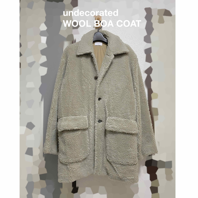 undecorated / WOOL BOA COAT