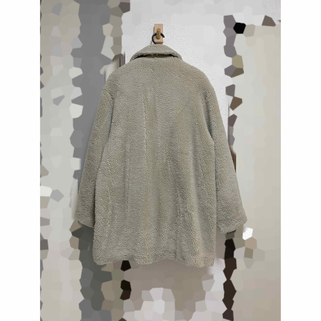 undecorated wool boa coat