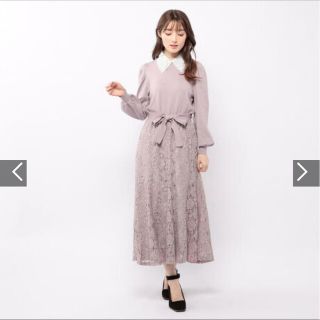 ミッシュマッシュ(MISCH MASCH)の新品 ミッシュマッシュ レースニットワンピース(ロングワンピース/マキシワンピース)