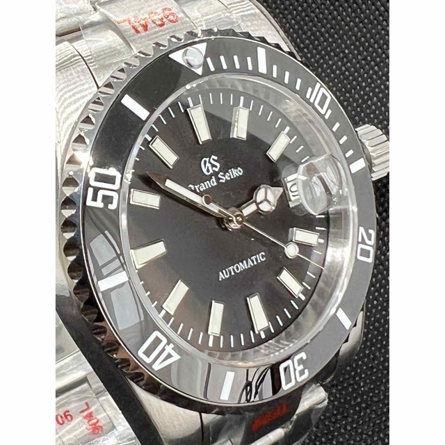 ◆ハイクオリティ黒サブ　裏スケ　サブマリーナ NH35 Seiko  mod メンズの時計(腕時計(アナログ))の商品写真
