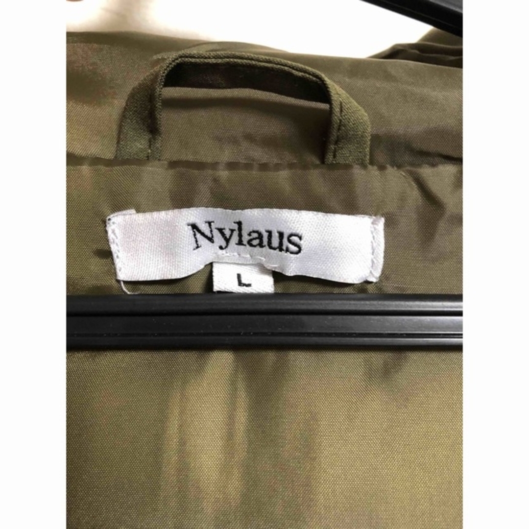 Nylaus(ナイラス)のファー付きダウン　カーキ メンズのジャケット/アウター(ダウンジャケット)の商品写真