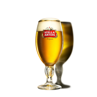 ノリタケ(Noritake)のStella Artois 聖杯ガラス ベルギー文字 4本セット(グラス/カップ)
