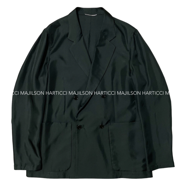 最前線の Double 【完売品】Silk - MANDO Breasted Mando Jacket テーラードジャケット