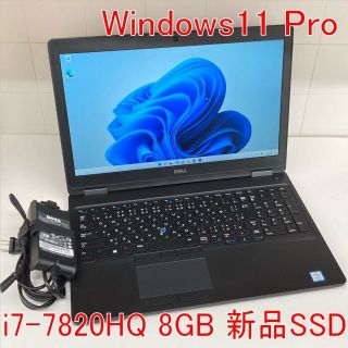 デル(DELL)の●新品SSD●DELL Latitude5580 i7-7820HQ Win11(ノートPC)