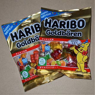 HARIBO ハリボー　ゴーリドベア　グミ　80g 2袋(菓子/デザート)