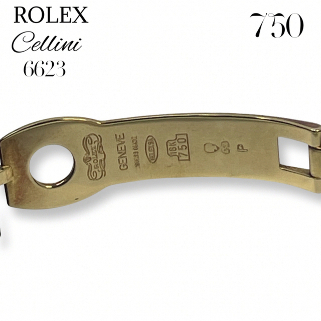 ROLEX - 【K18•750】ROLEX6623Ｎ番チェリーニ73g保証書　金無垢 37mm