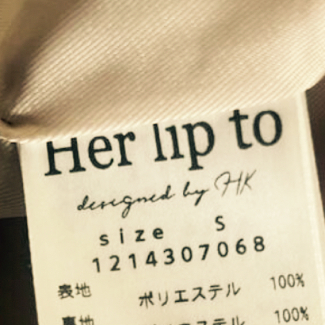 Her lip to(ハーリップトゥ)のハーリップトゥ  ファーコート レディースのジャケット/アウター(毛皮/ファーコート)の商品写真