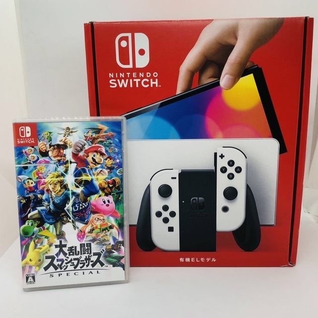 【ソフトセット販売】有機ELモデル Switch本体セット（ホワイト）