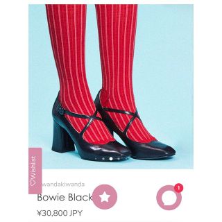 kiwanda kiwanda チャンキーヒールパンプス　Bowie Black