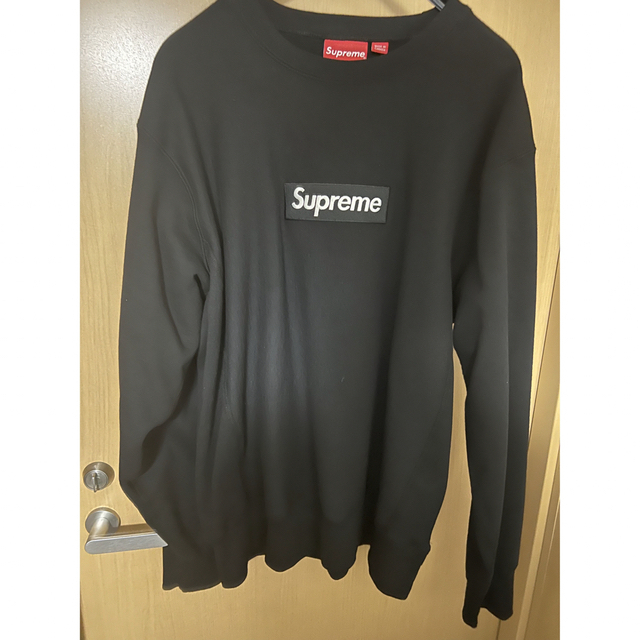 Supreme Box Logo Crewneck 黒 Lサイズ　18AM FW