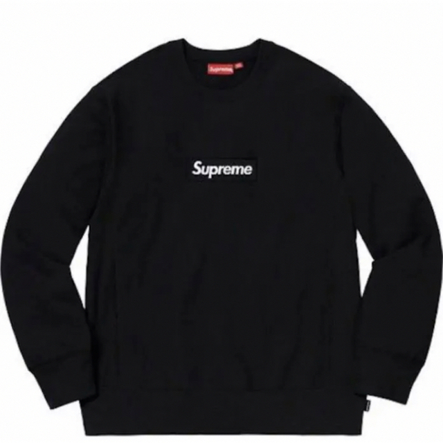 L Supreme Box Logo Crewneck Black ブラック 黒-