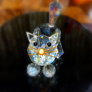 スワロフスキー(SWAROVSKI)のスワロフスキー　猫(ガラス)