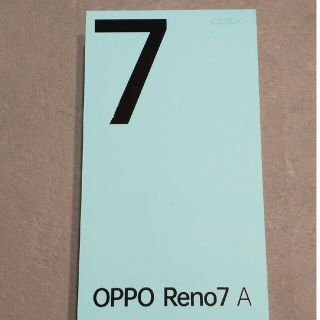 OPPO Reno7 A　　スターリーブラック(スマートフォン本体)