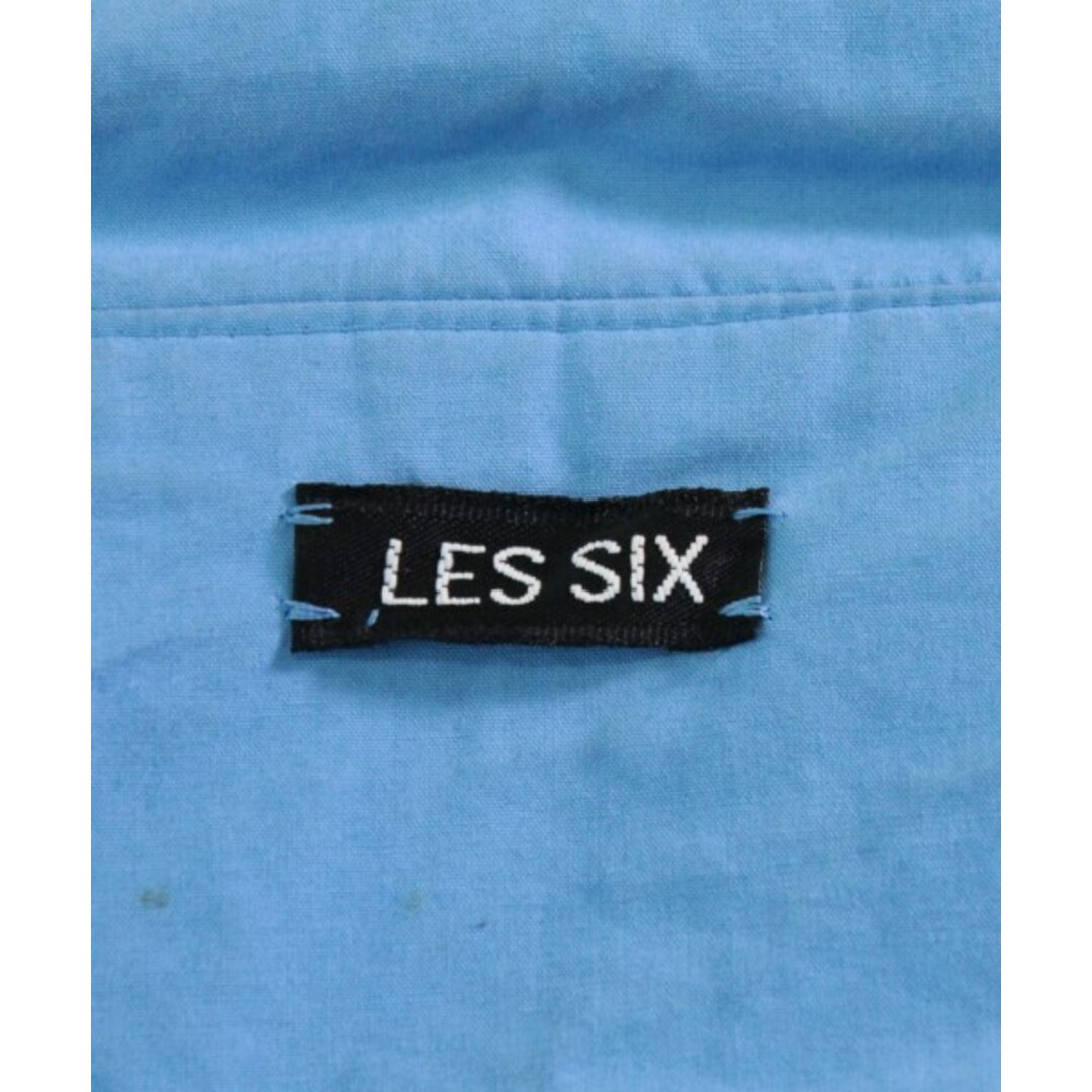 Les Six(レシス)のLES SIX レシス カジュアルシャツ 1(S位) 青 【古着】【中古】 メンズのトップス(シャツ)の商品写真