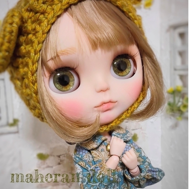 カスタムブライス ✴くまちゃん帽 オビツボディ✴ maheran doll-
