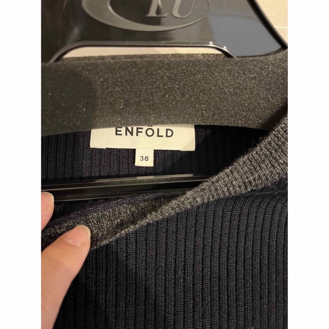 ENFOLD(エンフォルド)のエンフォルド　ニット　ワンピース　美品　38 レディースのワンピース(ひざ丈ワンピース)の商品写真