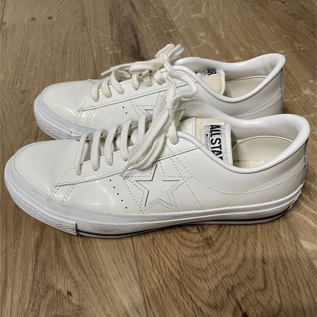 CONVERSE(コンバース)のCONVERSE ONESTAR JPL 26cm WHITE パテント メンズの靴/シューズ(スニーカー)の商品写真