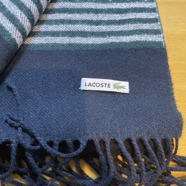 LACOSTE(ラコステ)の美品　LACOSTE ラコステ　マフラー、ショール レディースのファッション小物(マフラー/ショール)の商品写真