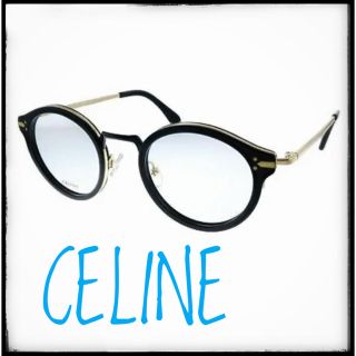 celine - 【新品】CELINE セリーヌ メガネ フレーム CL41380 黒 金の ...