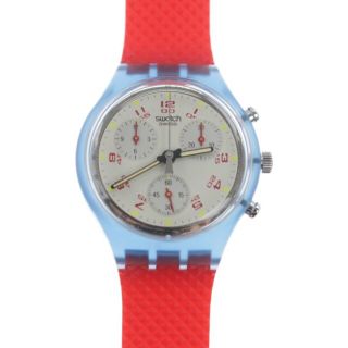 スウォッチ(swatch)のSWATCH スオッチ 腕時計 - 白x青 【古着】【中古】(その他)