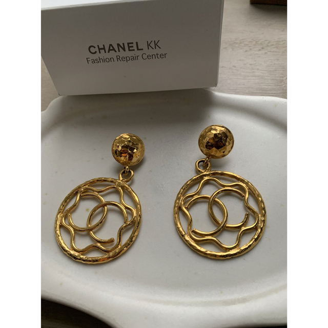 美品!CHANEL CCマーク スイングイヤリング - イヤリング