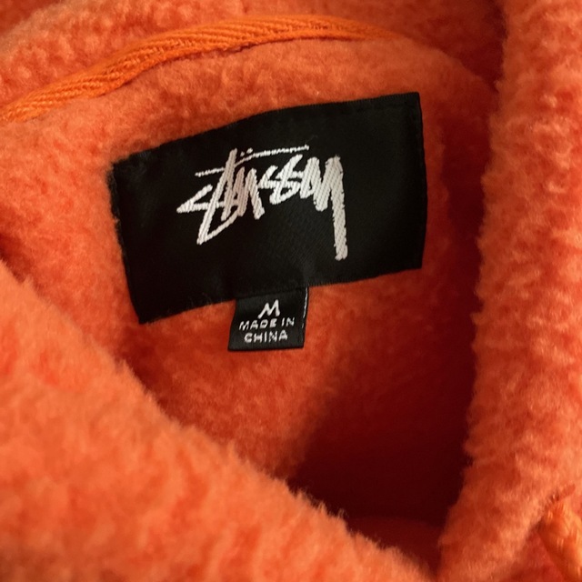 STUSSY ボアパーカー　オレンジ　M