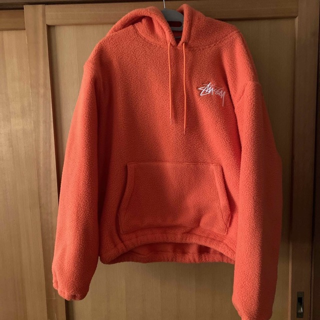 STUSSYSTUSSY ボアパーカー　オレンジ　M