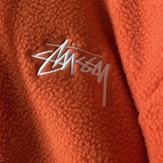 STUSSY ボアパーカー　オレンジ　M