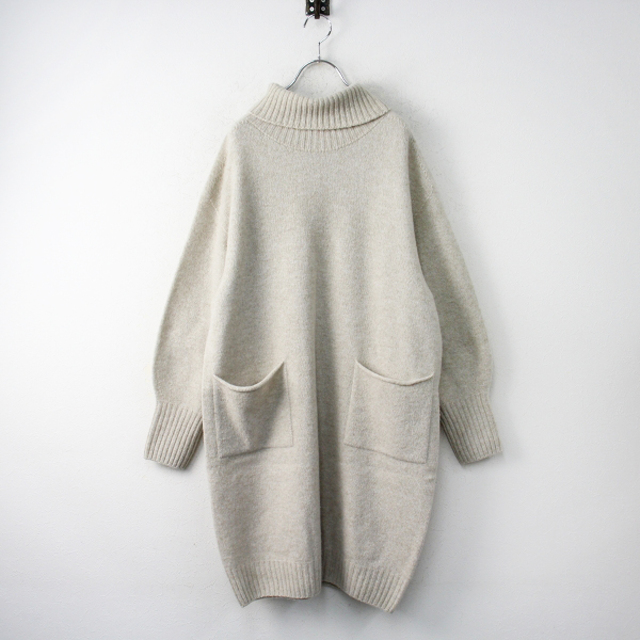 IENA - 2021AW IENA イエナ ウールカシミヤ ハイネックチュニックプル
